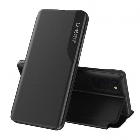 Husa SAMSUNG Galaxy A02s - Leather View Case (Negru)
