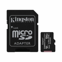 Card MicroSD 64GB + Adaptor Clasa 10 Kingston