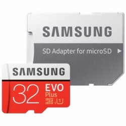 Card MicroSD Original SAMSUNG EVO Plus - 32GB + Adaptor Clasa 10