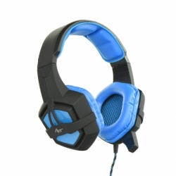 Casti de gaming cu microfon, stereo cu Mufa Jack 3.5mm (Negru/Albastru) ART