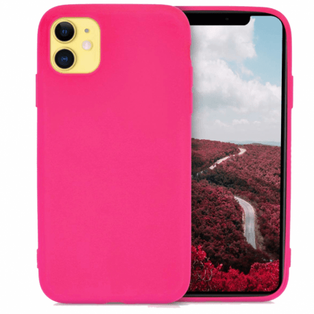 Husa HUAWEI P Smart (2021) - Silicone Cover (Roz Neon)