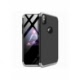 Husa APPLE iPhone XS Max - GKK 360 Full Cover (Negru/Argintiu)