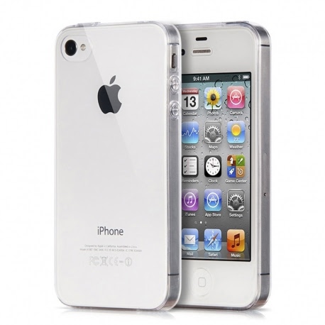 Set APPLE iPhone 4\4S - Husa Ultra Slim (Transparent) + Folie de Protectie HOCO