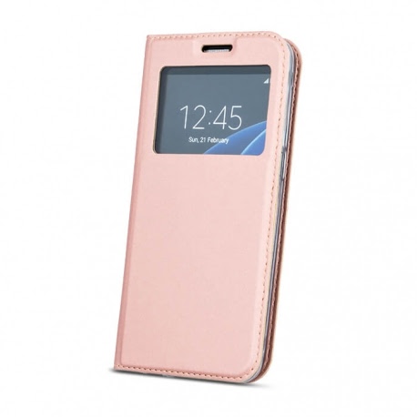Husa LG K10 2017 - Smart Look (Roz-Auriu)
