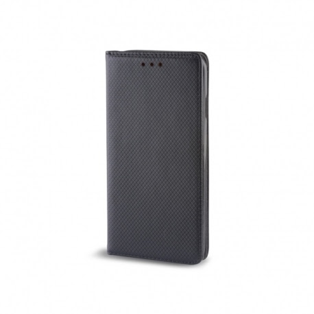 Set LG LG K50S - Husa Smart Magnet (Negru) + Folie regenerabila Silicon Armor, TSS HQMobile