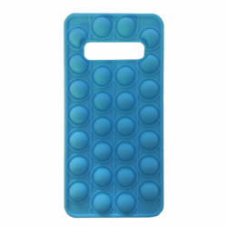 Husa pentru SAMSUNG Galaxy S21 - TPU Pop-It (Albastru)