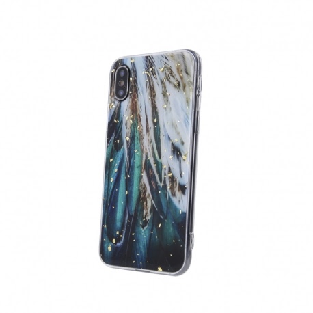 Husa pentru XIAOMI Redmi 9T \ Poco M3 - TPU Gold Glam (Pene)