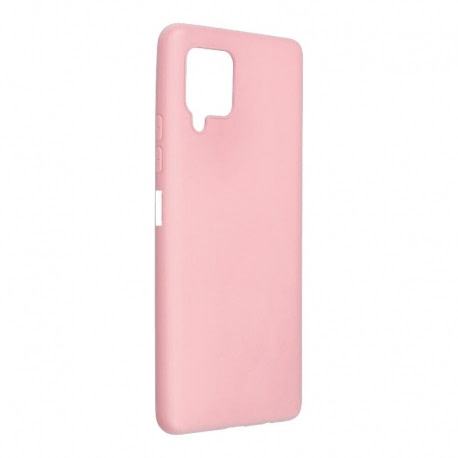 Husa pentru SAMSUNG Galaxy A12 - Silicon Cover (Roz Deschis)