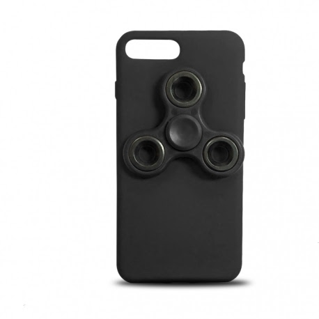 Husa HUAWEI P8 Lite 2017 \ P9 Lite 2017 cu Fidget Spinner (Negru)