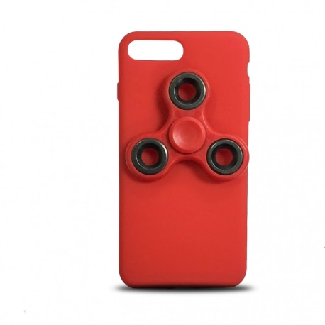 Husa HUAWEI P8 Lite 2017 \ P9 Lite 2017 cu Fidget Spinner (Rosu)