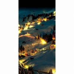Husa Personalizata SAMSUNG Galaxy A72 (4G) Montain Lights