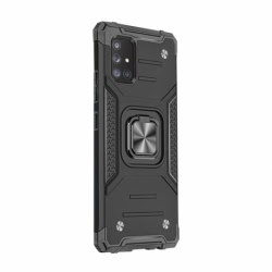 Husa pentru SAMSUNG Galaxy A12 - Ring Armor (Negru) FORCELL