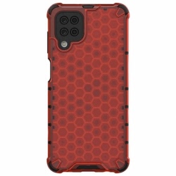 Husa pentru SAMSUNG Galaxy A12 - Gel TPU Honeycomb Armor (Rosu)
