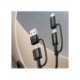 Cablu Date & Incarcare 3.1A 4in1 - Tip C / USB- USB Tip C / Lithtning (Negru) 1.8 Metri Joyroom S-1830G3