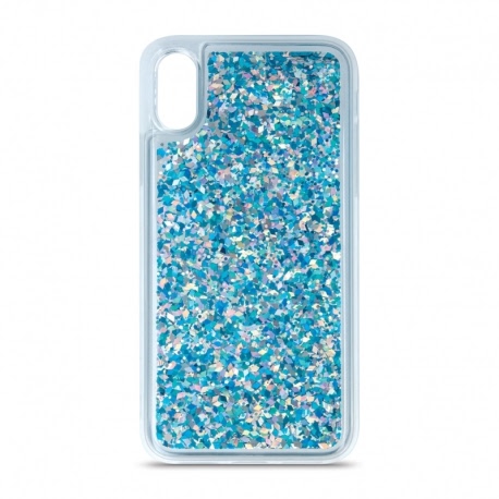 Husa pentru SAMSUNG Galaxy S21 Ultra - Glitter Lichid (Albastru)