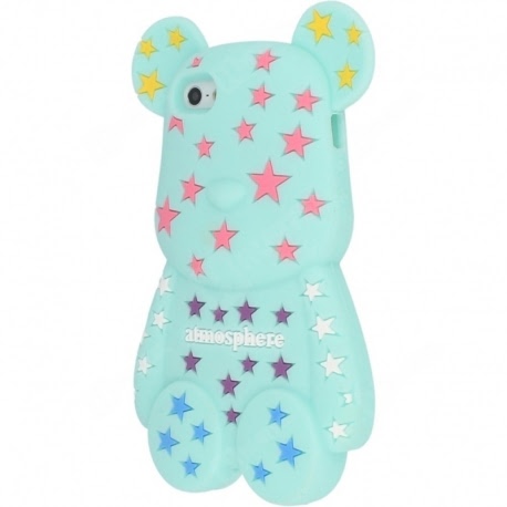 Husa APPLE iPhone 5\5S\SE - 3D (Urs Atmosphere - Menta)