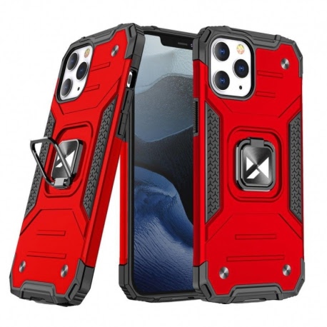 Husa pentru APPLE iPhone 13 Pro Max - Ring Armor (Rosu) Wozinsky