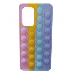 Husa pentru SAMSUNG Galaxy S21 - TPU Pop-It (Multicolor Roz)