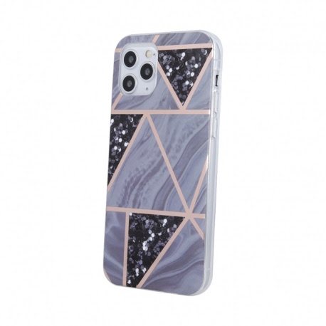 Husa pentru SAMSUNG Galaxy A22 (5G) - Geometric Marble (Gri)
