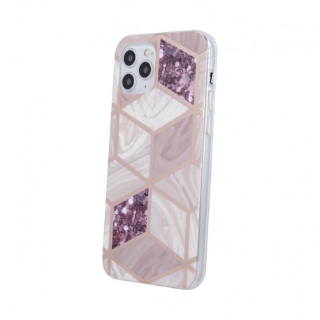 Husa pentru SAMSUNG Galaxy A22 (5G) - Geometric Marble (Heather)