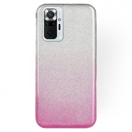 Husa pentru XIAOMI Redmi Note 10 Pro Note 10 Pro Max - Forcell Shining (Argintiu/Roz)