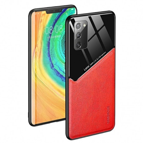 Husa pentru SAMSUNG Galaxy A72 (5G) - Leather Lens (Rosu)