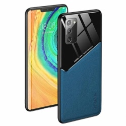 Husa pentru XIAOMI Redmi Note 9 Pro - Leather Lens (Bleumarin)