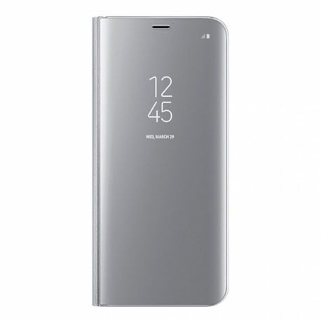 Husa pentru SAMSUNG Galaxy A32 (4G) - Flip Wallet Clear (Argintiu)