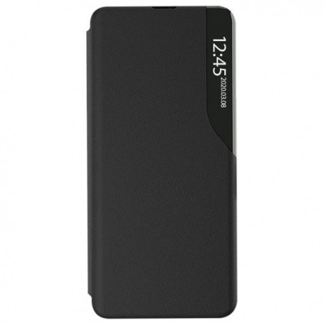 Husa pentru SAMSUNG Galaxy A32 (4G) - Leather View Case (Negru)