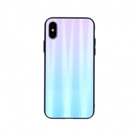 Husa pentru XIAOMI Redmi 9A - Ombre Glass (Albastru/Roz)