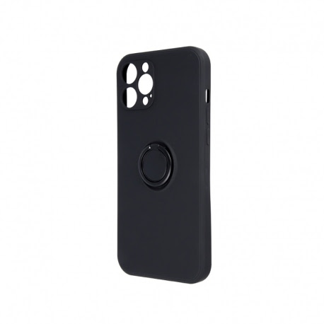 Husa pentru XIAOMI Redmi Note 9S - Ring Silicon Cover (Negru)