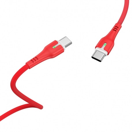 Cablu Date & Incarcare Fast Charging Tip C - Tip C (Rosu) 1 Metru Hoco X45