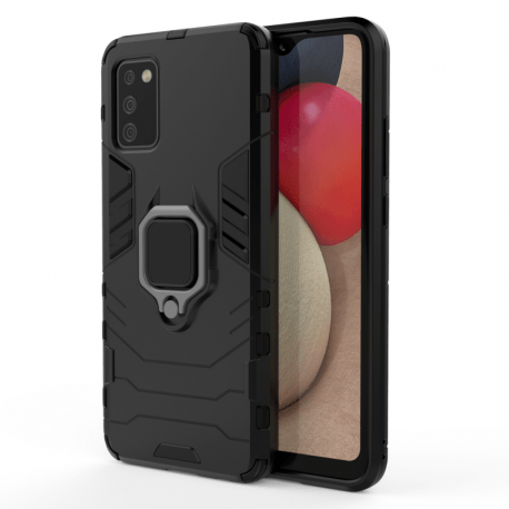 Husa pentru SAMSUNG Galaxy A02s - Ring Armor (Negru)