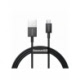 Cablu Date & Incarcare Fast Charging MicroUSB 2A (Negru) 1m BASEUS CAMYS-01