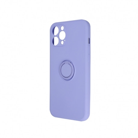 Husa pentru APPLE iPhone 13 - Ring Silicon Cover (Lila)