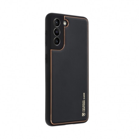 Husa pentru SAMSUNG Galaxy S21 - Leather (Negru) FORCELL