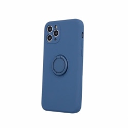 Husa pentru SAMSUNG Galaxy A12 - Ring Silicon Cover (Bleumarin)