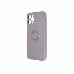 Husa pentru SAMSUNG Galaxy A12 - Ring Silicon Cover (Gri)