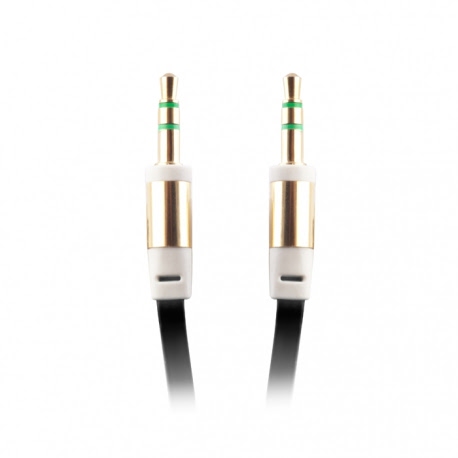 Cablu Audio AUX Jack 3.5mm (Negru) 1 Metru Bulk