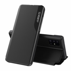 Husa pentru SAMSUNG Galaxy A53 (5G) - Leather View Case (Negru)