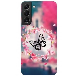 Husa Silicon HQmobile, Compatibila Cu Samsung Galaxy S22, Butterfly