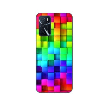 Husa Oppo A16 Silicon Gel Tpu Model Colorful Cubes