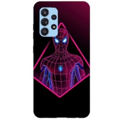 Husa compatibila cu Samsung Galaxy A52 model Neon Spiderman, Silicon