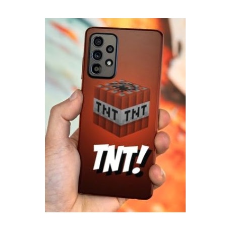 Husa compatibila cu Samsung Galaxy A52 model TNT Minecraft, Silicon