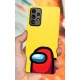 Husa compatibila cu Samsung Galaxy A52 model Among us Red Impostor, Silicon