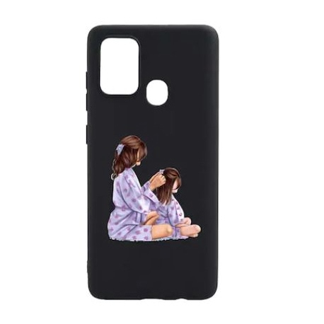 Husa Silicon Girl - Mom, compatibila cu Motorola Moto G60, rezistenta la uzura, anti-alunecare