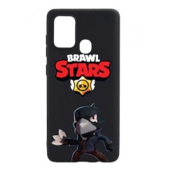 Husa Silicon Brawl Stars Crow, compatibila cu Motorola Moto G60, rezistenta la uzura, anti-alunecare