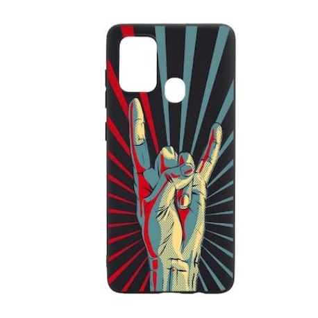 Husa Silicon Rock Music, compatibila cu Motorola Moto G60, rezistenta la uzura, anti-alunecare