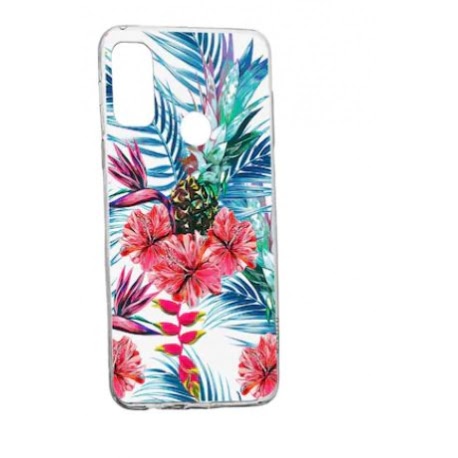 Husa Silicon Compatibila Cu Motorola Moto G60, Tropical, Ananas, rezistenta la uzura