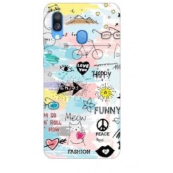 Husa Silicon Soft HQ Print Motorola E20 Model Meow